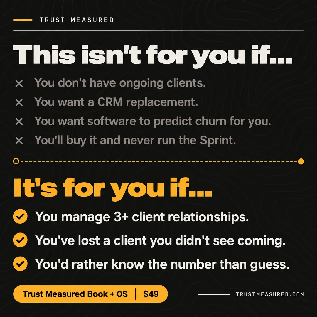C58: This is not for you if, and who it is for.