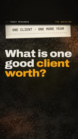 C54 video: What is one good client worth?
