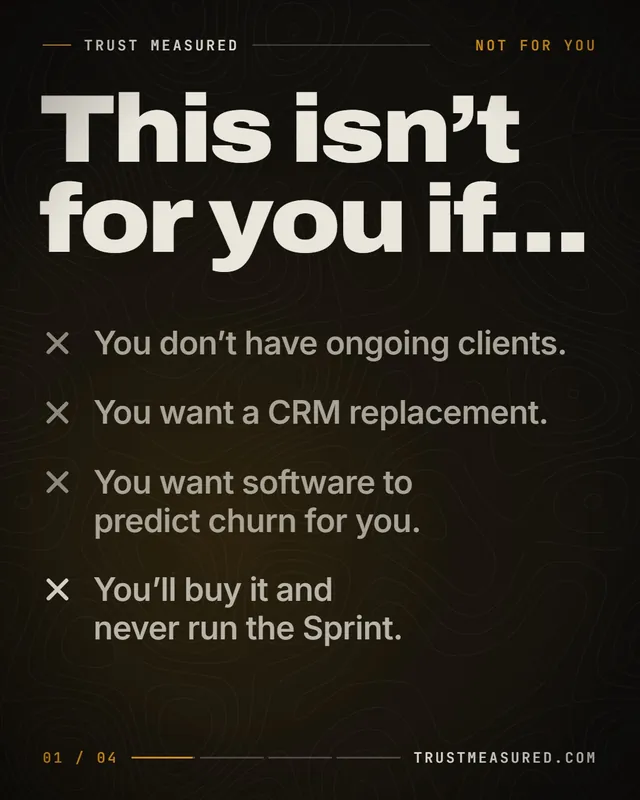 C58 video: This is not for you if.