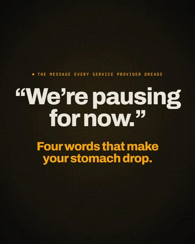 C71 video: We are pausing for now.